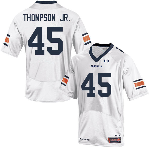 Men #45 Paul Thompson Jr. Auburn Tigers College Football Jerseys Sale-White